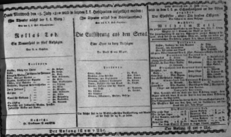 Theaterzettel (Oper und Burgtheater in Wien) 18100718 Seite: 1