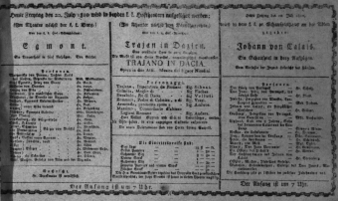 Theaterzettel (Oper und Burgtheater in Wien) 18100720 Seite: 1