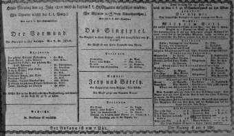 Theaterzettel (Oper und Burgtheater in Wien) 18100723 Seite: 1