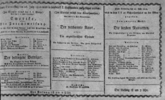 Theaterzettel (Oper und Burgtheater in Wien) 18100726 Seite: 1