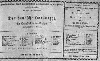 Theaterzettel (Oper und Burgtheater in Wien) 18100803 Seite: 1