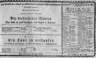 Theaterzettel (Oper und Burgtheater in Wien) 18100804 Seite: 1