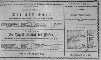 Theaterzettel (Oper und Burgtheater in Wien) 18100810 Seite: 1