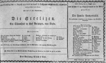 Theaterzettel (Oper und Burgtheater in Wien) 18100811 Seite: 1
