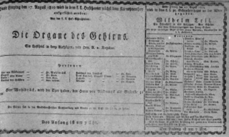 Theaterzettel (Oper und Burgtheater in Wien) 18100817 Seite: 1