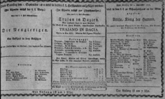 Theaterzettel (Oper und Burgtheater in Wien) 18100901 Seite: 1