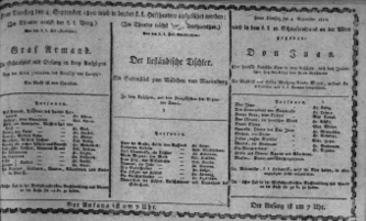 Theaterzettel (Oper und Burgtheater in Wien) 18100904 Seite: 1