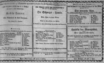 Theaterzettel (Oper und Burgtheater in Wien) 18100919 Seite: 1
