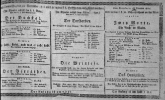 Theaterzettel (Oper und Burgtheater in Wien) 18101122 Seite: 1