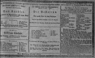 Theaterzettel (Oper und Burgtheater in Wien) 18101128 Seite: 1