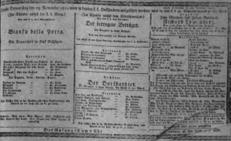 Theaterzettel (Oper und Burgtheater in Wien) 18101129 Seite: 1