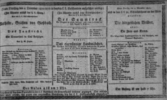 Theaterzettel (Oper und Burgtheater in Wien) 18101204 Seite: 1