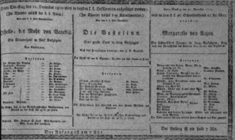 Theaterzettel (Oper und Burgtheater in Wien) 18101211 Seite: 1