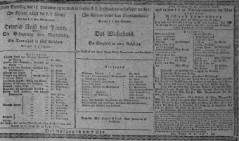Theaterzettel (Oper und Burgtheater in Wien) 18101215 Seite: 1