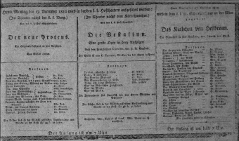 Theaterzettel (Oper und Burgtheater in Wien) 18101217 Seite: 1
