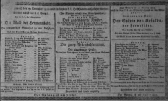 Theaterzettel (Oper und Burgtheater in Wien) 18101219 Seite: 1
