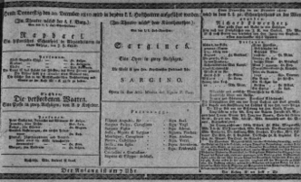 Theaterzettel (Oper und Burgtheater in Wien) 18101220 Seite: 1