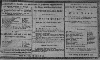 Theaterzettel (Oper und Burgtheater in Wien) 18101221 Seite: 1