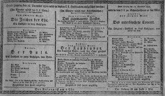 Theaterzettel (Oper und Burgtheater in Wien) 18101228 Seite: 1