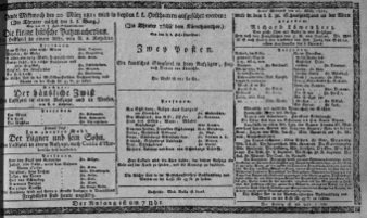 Theaterzettel (Oper und Burgtheater in Wien) 18110320 Seite: 1