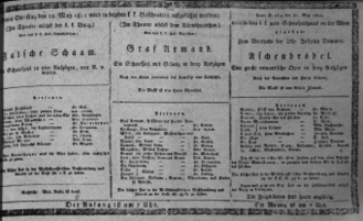 Theaterzettel (Oper und Burgtheater in Wien) 18110521 Seite: 1