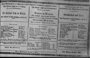 Theaterzettel (Oper und Burgtheater in Wien) 18110522 Seite: 1