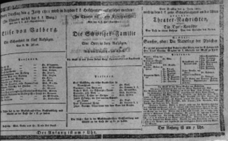 Theaterzettel (Oper und Burgtheater in Wien) 18110604 Seite: 1