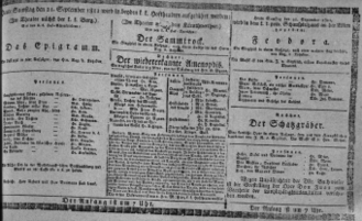 Theaterzettel (Oper und Burgtheater in Wien) 18110921 Seite: 1