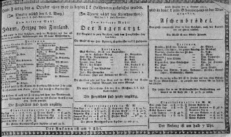 Theaterzettel (Oper und Burgtheater in Wien) 18111004 Seite: 1