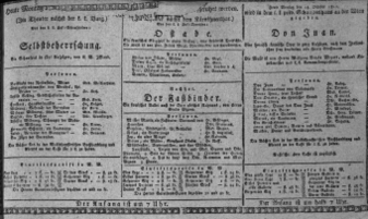 Theaterzettel (Oper und Burgtheater in Wien) 18111014 Seite: 1