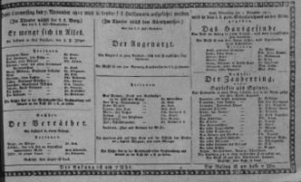 Theaterzettel (Oper und Burgtheater in Wien) 18111107 Seite: 1