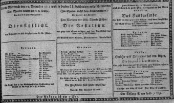 Theaterzettel (Oper und Burgtheater in Wien) 18111113 Seite: 1