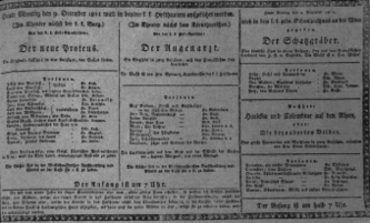 Theaterzettel (Oper und Burgtheater in Wien) 18111209 Seite: 1