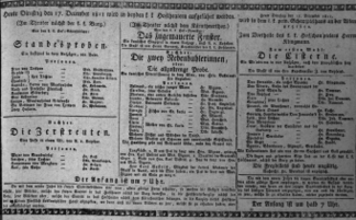Theaterzettel (Oper und Burgtheater in Wien) 18111217 Seite: 1