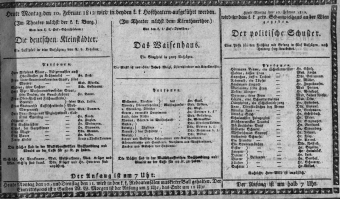 Theaterzettel (Oper und Burgtheater in Wien) 18120210 Seite: 1