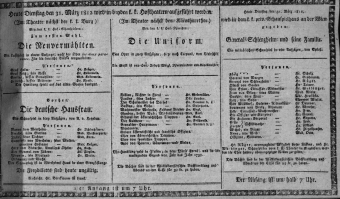 Theaterzettel (Oper und Burgtheater in Wien) 18120331 Seite: 1