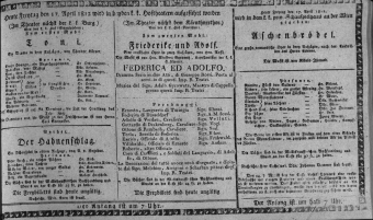 Theaterzettel (Oper und Burgtheater in Wien) 18120417 Seite: 1