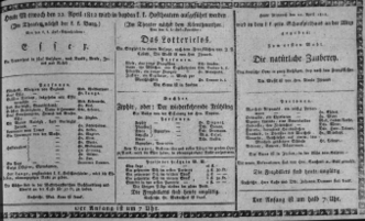 Theaterzettel (Oper und Burgtheater in Wien) 18120422 Seite: 1