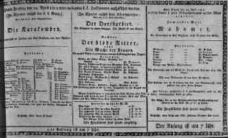 Theaterzettel (Oper und Burgtheater in Wien) 18120424 Seite: 1