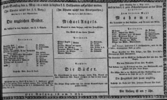 Theaterzettel (Oper und Burgtheater in Wien) 18120502 Seite: 1