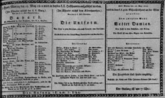 Theaterzettel (Oper und Burgtheater in Wien) 18120518 Seite: 1