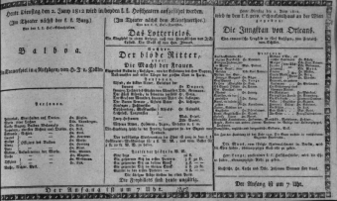 Theaterzettel (Oper und Burgtheater in Wien) 18120602 Seite: 1