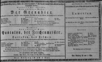 Theaterzettel (Oper und Burgtheater in Wien) 18120709 Seite: 1