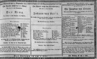 Theaterzettel (Oper und Burgtheater in Wien) 18120923 Seite: 1