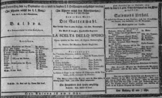 Theaterzettel (Oper und Burgtheater in Wien) 18120924 Seite: 1