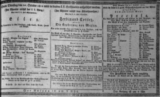 Theaterzettel (Oper und Burgtheater in Wien) 18121020 Seite: 1