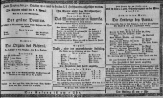 Theaterzettel (Oper und Burgtheater in Wien) 18121030 Seite: 1