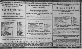 Theaterzettel (Oper und Burgtheater in Wien) 18121128 Seite: 1