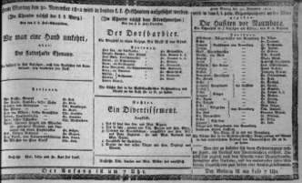 Theaterzettel (Oper und Burgtheater in Wien) 18121130 Seite: 1