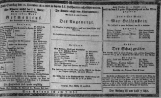 Theaterzettel (Oper und Burgtheater in Wien) 18121212 Seite: 1